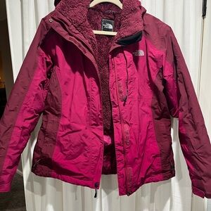 The North Face Women's Two-Tone Pink Ski Jacket